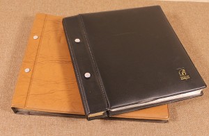 Cover Albums lot of 2 Buxton Kovergard - 2 sizes - black and brown photo 1