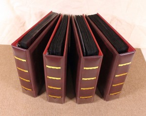 Cover Albums lot of 4 Scott - burgundy photo 1