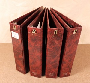 Lot of 4 Unity Canada Stamp Albums - no pages - burgundy photo 1