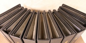 Cover Albums lot of 11 White Ace Flip-Style Binders - black photo 3